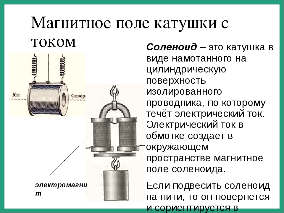 Схема электромагнитной катушки