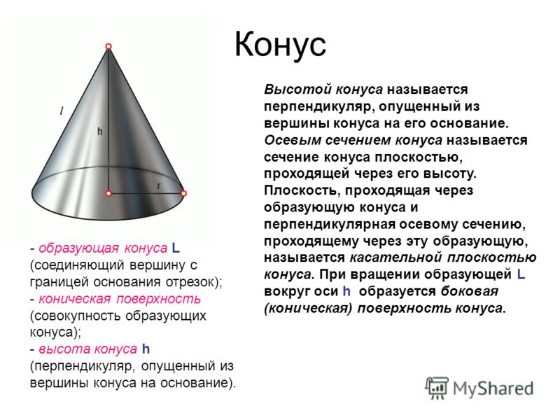 Образующая конуса 8