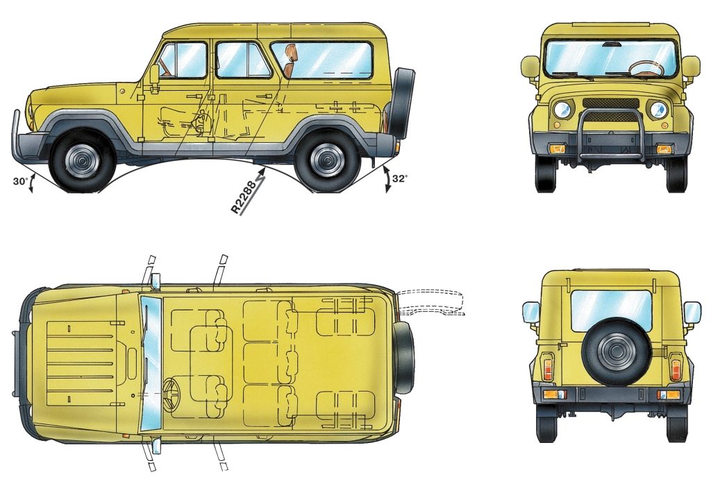 Уаз 3172 схема