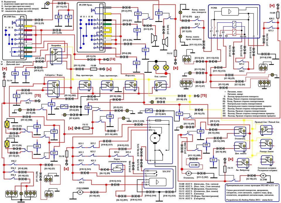Схема электропроводки уаз патриот 2013